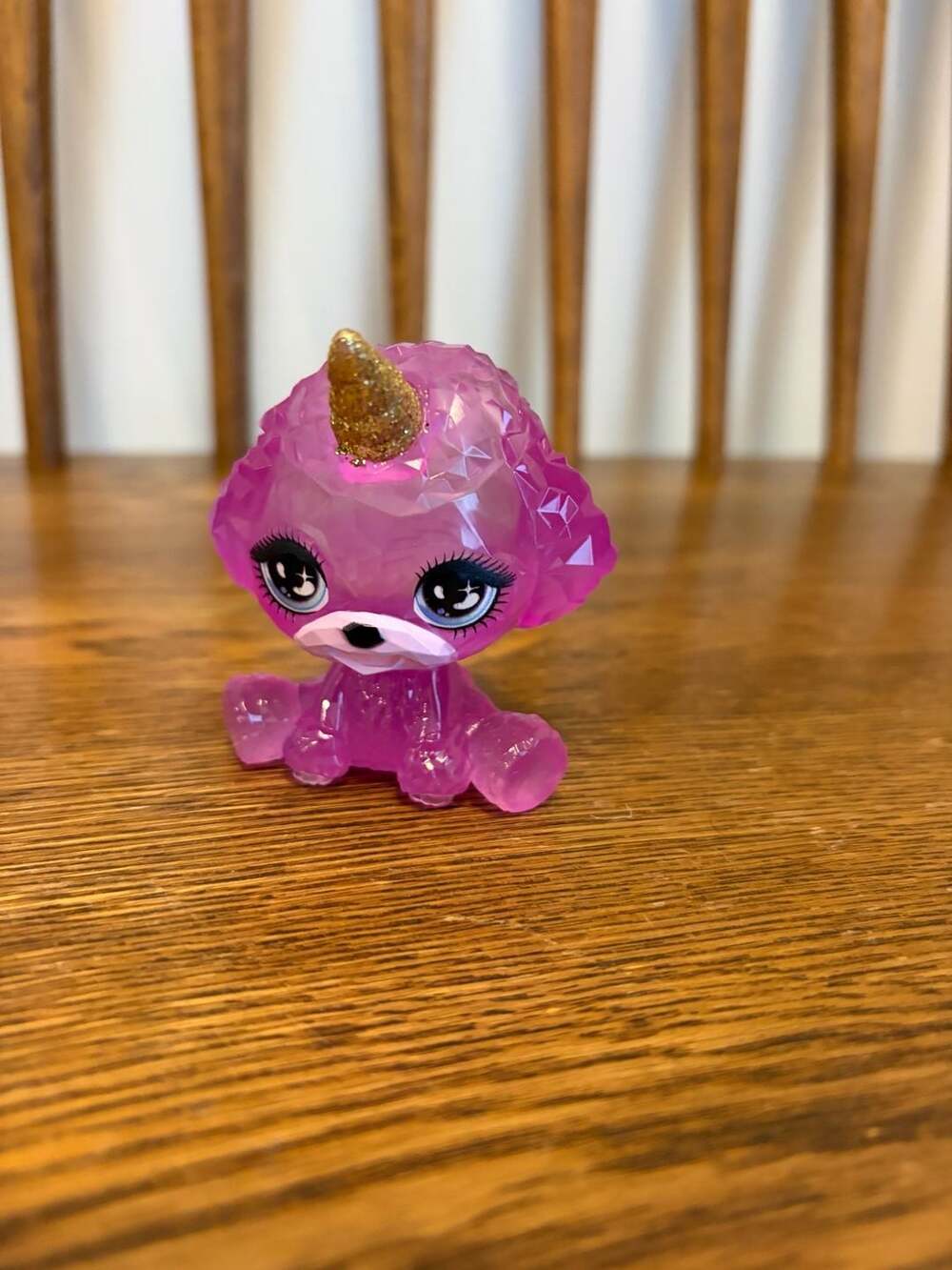 Pixlings Crystal Pets Pink Poodle Unicorn Figure